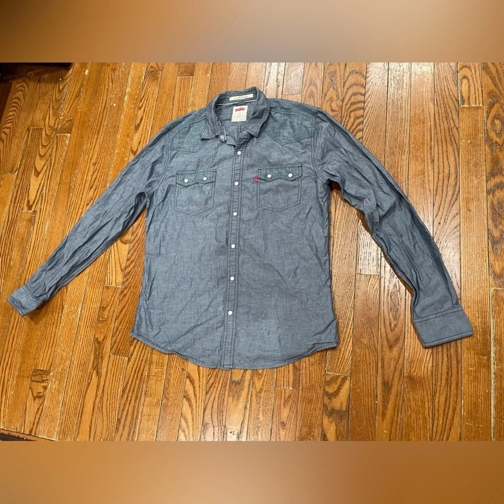 Levi's Men's Blue Button Down Shirt